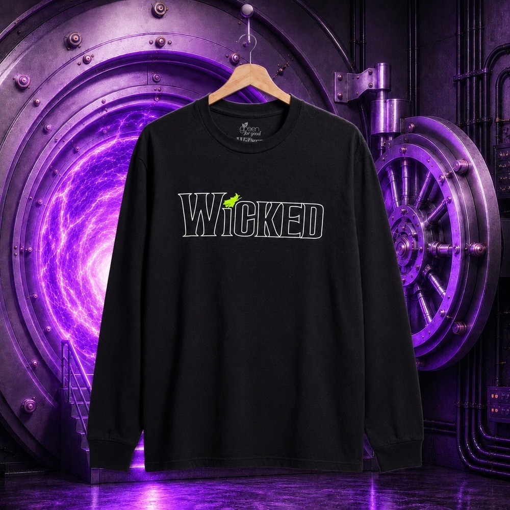 Wicked Musical Broadway Merchandise Long Sleeve Tee Black Small
